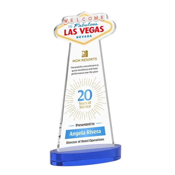 The Las Vegas Award is crafted from premium starfire crystal, featuring... from ASI 84592 St Regis Group / St Regis
