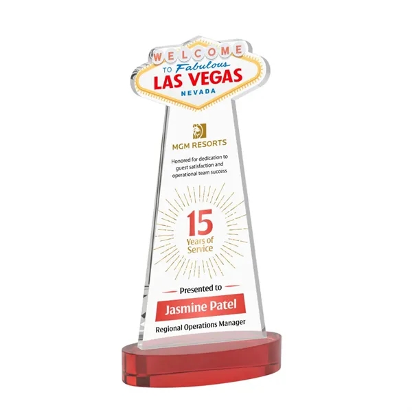 The Las Vegas Award is crafted from premium starfire crystal, featuring... from ASI 84592 St Regis Group / St Regis