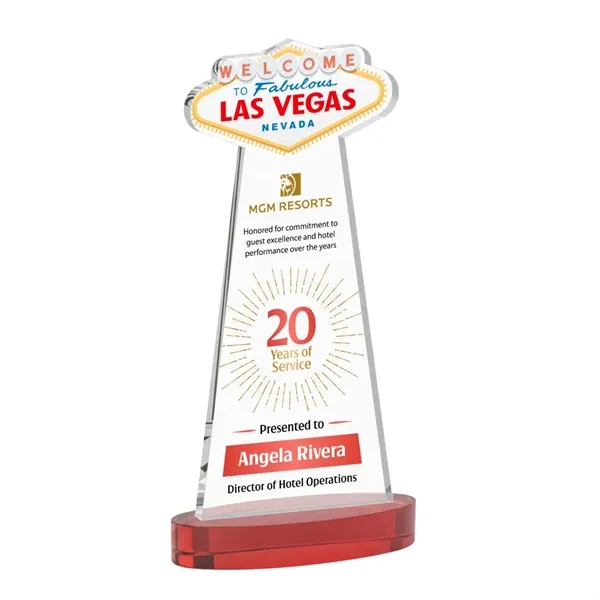 The Las Vegas Award is crafted from premium starfire crystal, featuring... from ASI 84592 St Regis Group / St Regis