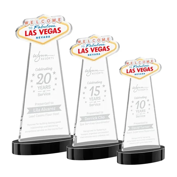The Las Vegas Award is crafted from premium starfire crystal, featuring... from ASI 84592 St Regis Group / St Regis
