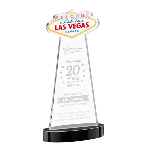 The Las Vegas Award is crafted from premium starfire crystal, featuring... from ASI 84592 St Regis Group / St Regis