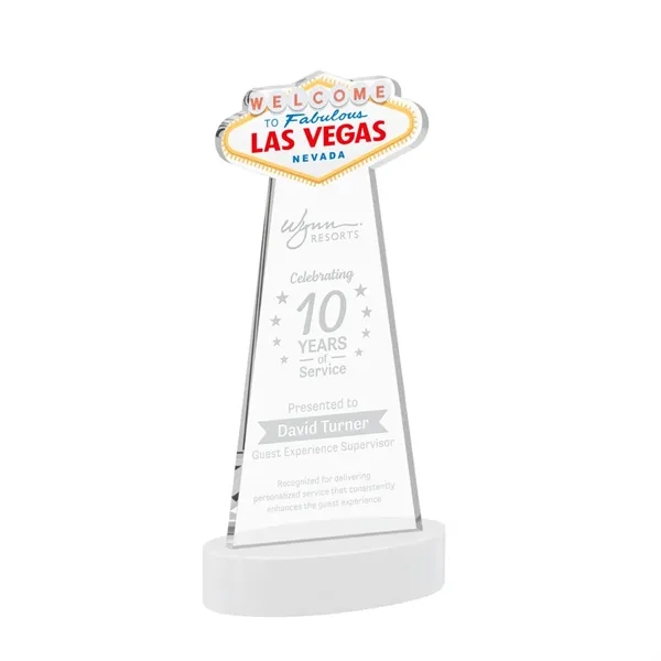 The Las Vegas Award is crafted from premium starfire crystal, featuring... from ASI 84592 St Regis Group / St Regis