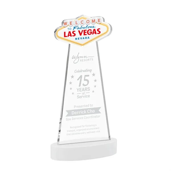 The Las Vegas Award is crafted from premium starfire crystal, featuring... from ASI 84592 St Regis Group / St Regis