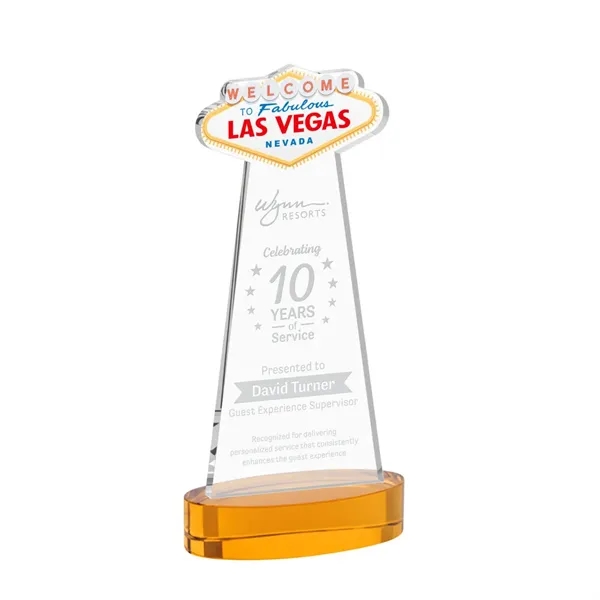The Las Vegas Award is crafted from premium starfire crystal, featuring... from ASI 84592 St Regis Group / St Regis