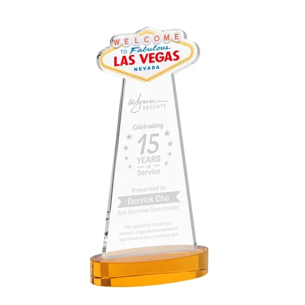 The Las Vegas Award is crafted from premium starfire crystal, featuring... from ASI 84592 St Regis Group / St Regis