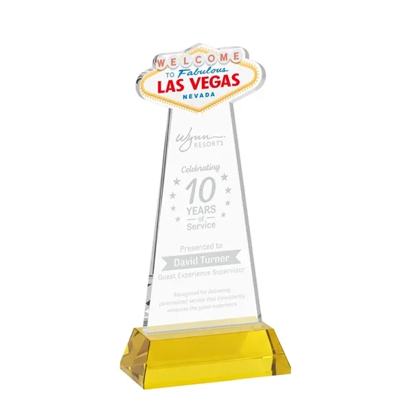 The Las Vegas Award is crafted from premium starfire crystal, featuring... from ASI 84592 St Regis Group / St Regis