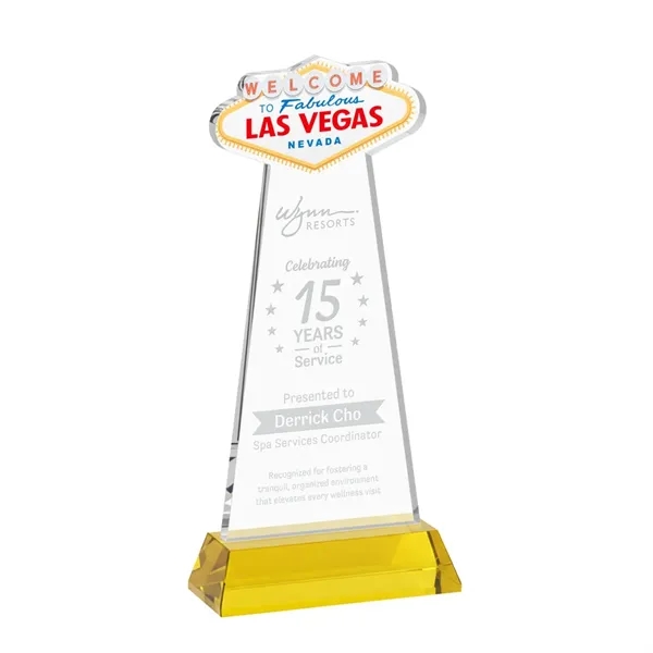 The Las Vegas Award is crafted from premium starfire crystal, featuring... from ASI 84592 St Regis Group / St Regis
