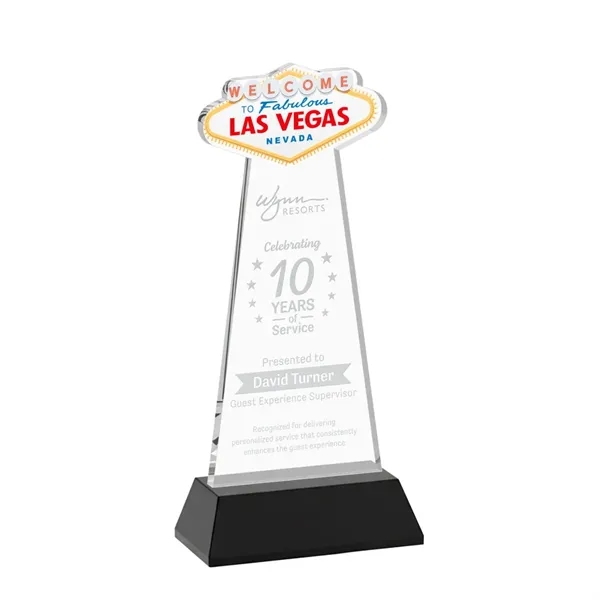 The Las Vegas Award is crafted from premium starfire crystal, featuring... from ASI 84592 St Regis Group / St Regis