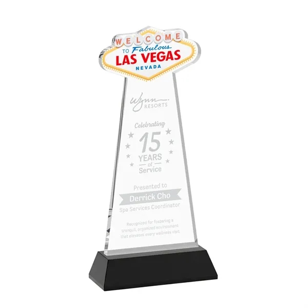 The Las Vegas Award is crafted from premium starfire crystal, featuring... from ASI 84592 St Regis Group / St Regis