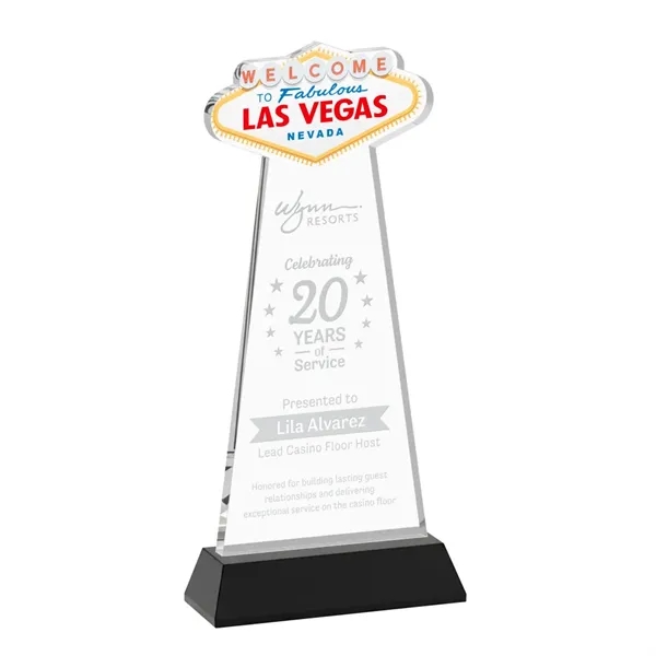 The Las Vegas Award is crafted from premium starfire crystal, featuring... from ASI 84592 St Regis Group / St Regis