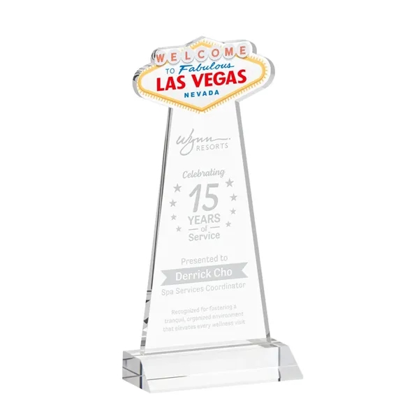 The Las Vegas Award is crafted from premium starfire crystal, featuring... from ASI 84592 St Regis Group / St Regis