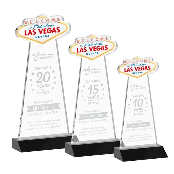 The Las Vegas Award is crafted from premium starfire crystal, featuring... from ASI 84592 St Regis Group / St Regis