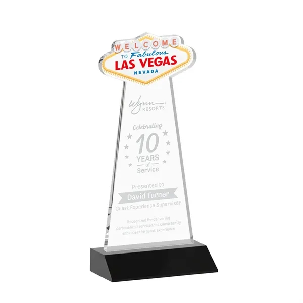 The Las Vegas Award is crafted from premium starfire crystal, featuring... from ASI 84592 St Regis Group / St Regis