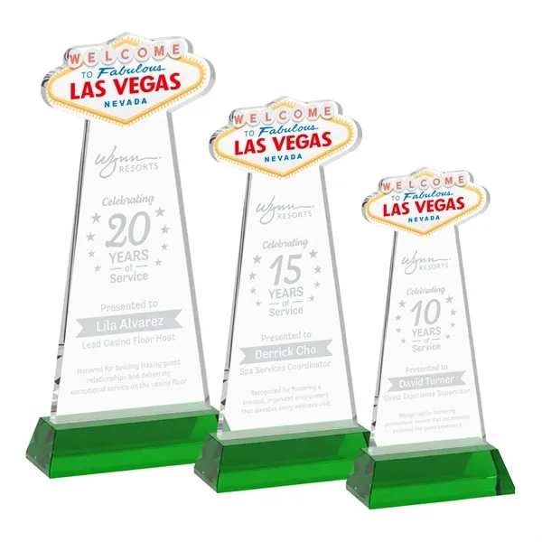 The Las Vegas Award is crafted from premium starfire crystal, featuring... from ASI 84592 St Regis Group / St Regis