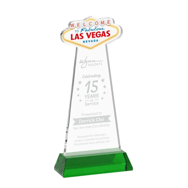The Las Vegas Award is crafted from premium starfire crystal, featuring... from ASI 84592 St Regis Group / St Regis