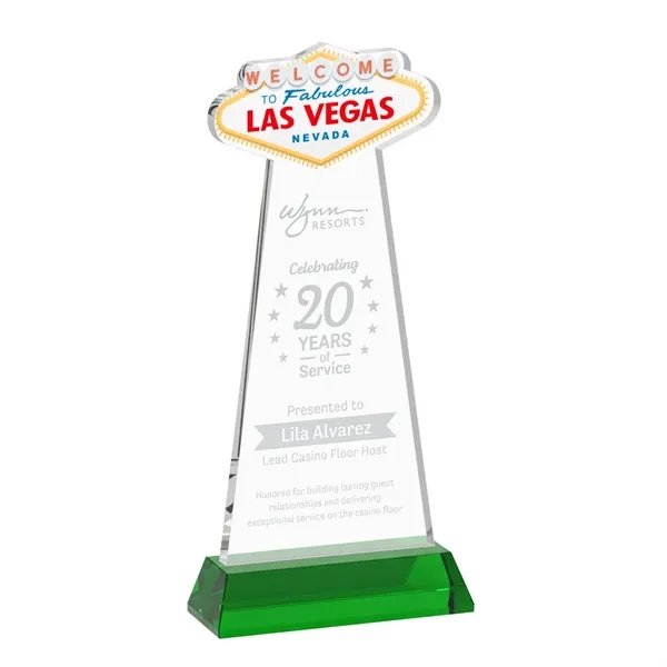The Las Vegas Award is crafted from premium starfire crystal, featuring... from ASI 84592 St Regis Group / St Regis