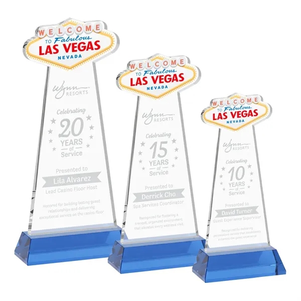 The Las Vegas Award is crafted from premium starfire crystal, featuring... from ASI 84592 St Regis Group / St Regis