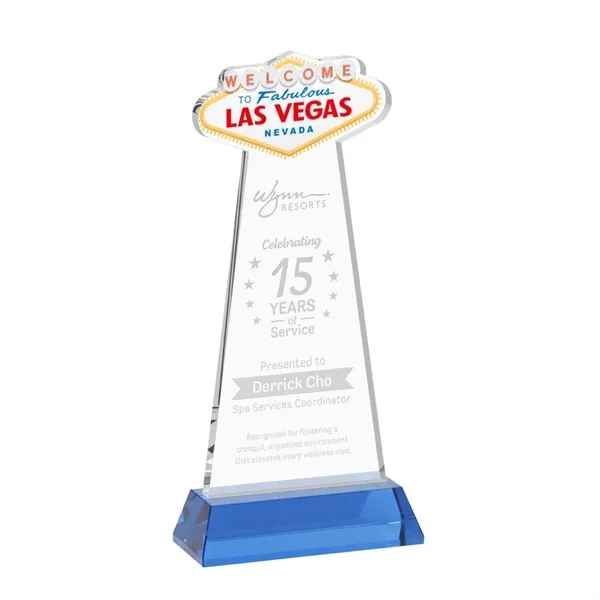 The Las Vegas Award is crafted from premium starfire crystal, featuring... from ASI 84592 St Regis Group / St Regis