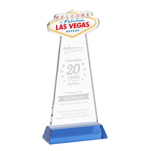 The Las Vegas Award is crafted from premium starfire crystal, featuring... from ASI 84592 St Regis Group / St Regis