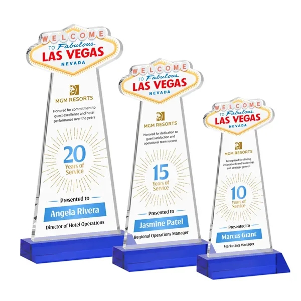 The Las Vegas Award is crafted from premium starfire crystal, featuring... from ASI 84592 St Regis Group / St Regis