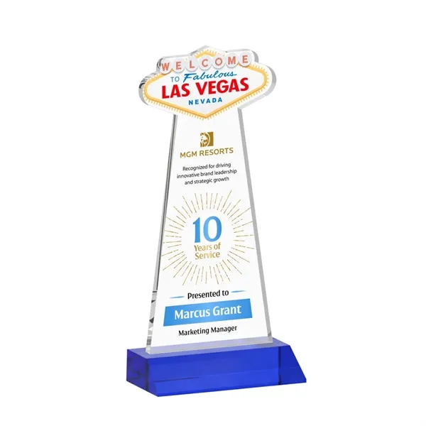 The Las Vegas Award is crafted from premium starfire crystal, featuring... from ASI 84592 St Regis Group / St Regis