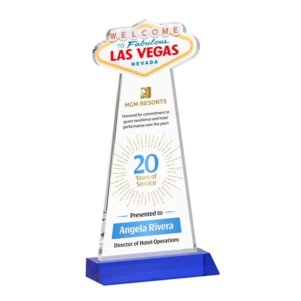 The Las Vegas Award is crafted from premium starfire crystal, featuring... from ASI 84592 St Regis Group / St Regis