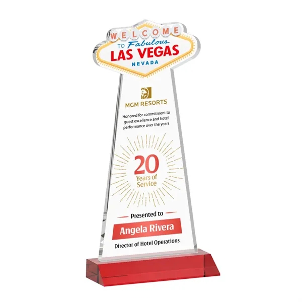 The Las Vegas Award is crafted from premium starfire crystal, featuring... from ASI 84592 St Regis Group / St Regis