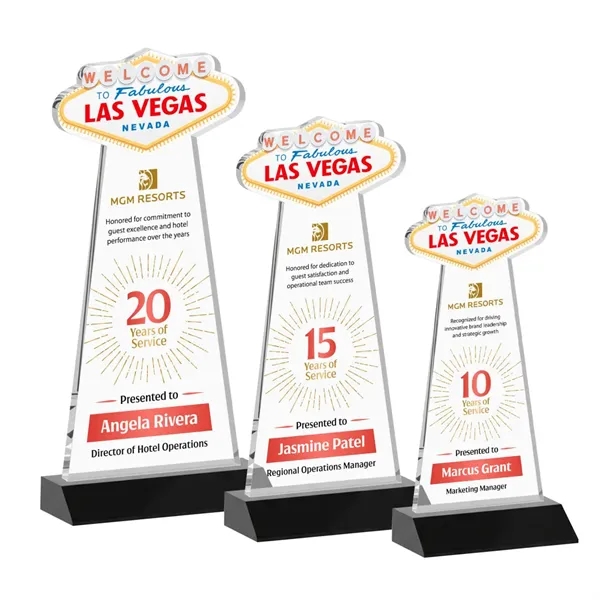 The Las Vegas Award is crafted from premium starfire crystal, featuring... from ASI 84592 St Regis Group / St Regis
