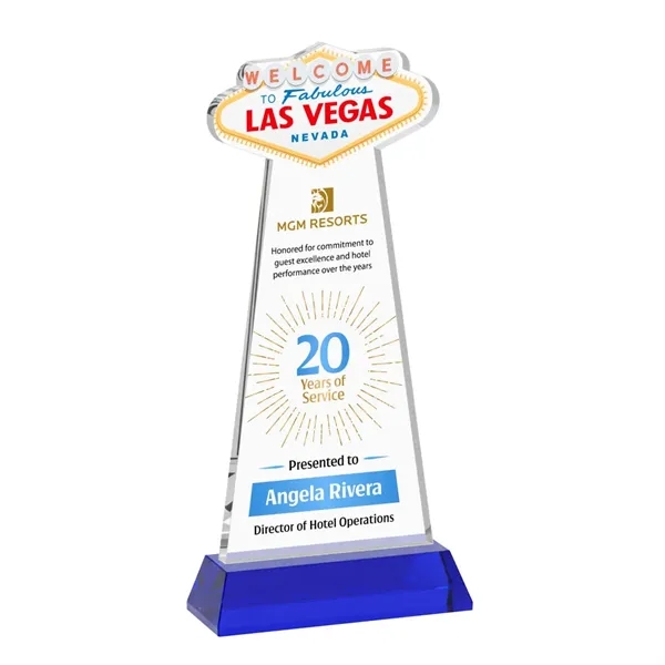 The Las Vegas Award is crafted from premium starfire crystal, featuring... from ASI 84592 St Regis Group / St Regis