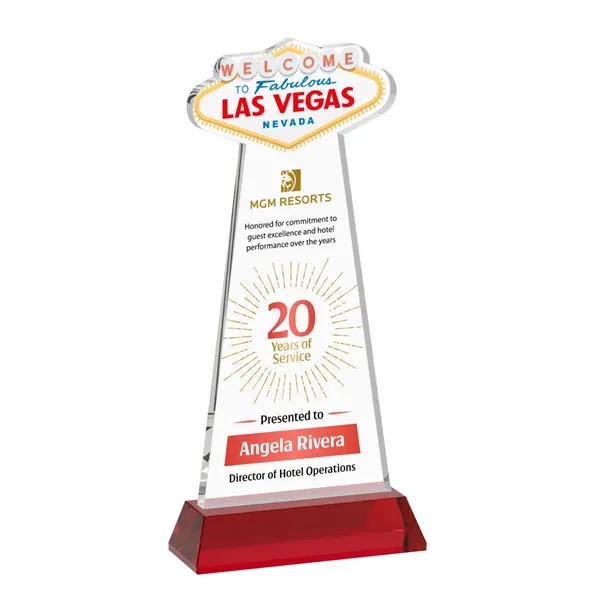 The Las Vegas Award is crafted from premium starfire crystal, featuring... from ASI 84592 St Regis Group / St Regis