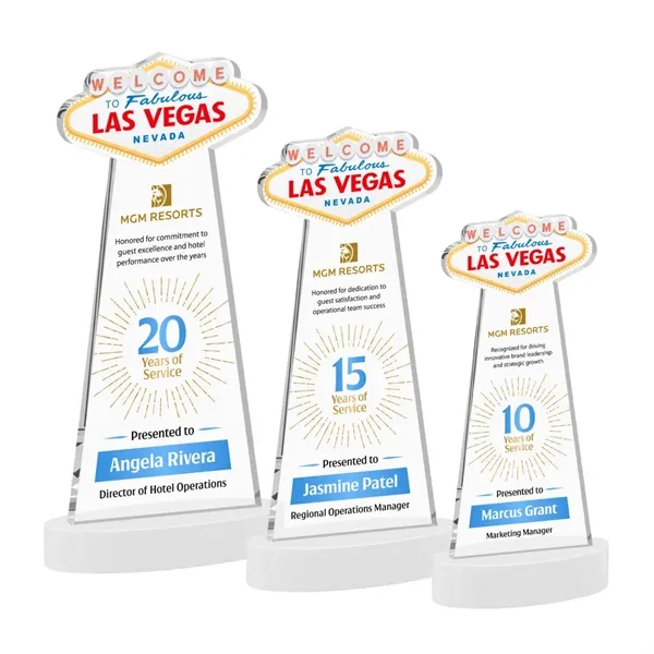 The Las Vegas Award is crafted from premium starfire crystal, featuring... from ASI 84592 St Regis Group / St Regis