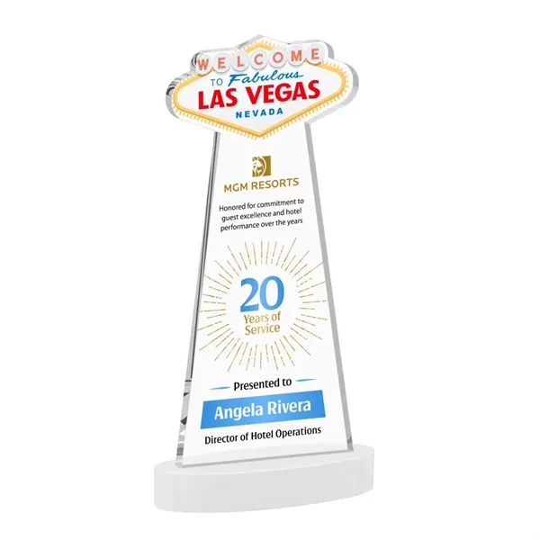 The Las Vegas Award is crafted from premium starfire crystal, featuring... from ASI 84592 St Regis Group / St Regis