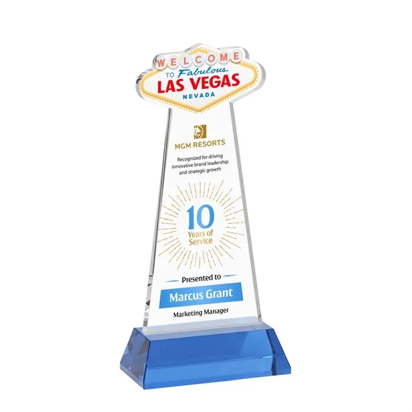 The Las Vegas Award is crafted from premium starfire crystal, featuring... from ASI 84592 St Regis Group / St Regis
