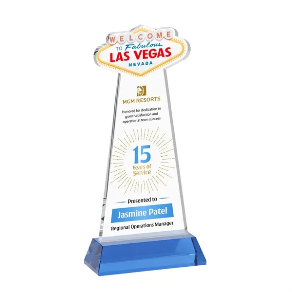 The Las Vegas Award is crafted from premium starfire crystal, featuring... from ASI 84592 St Regis Group / St Regis