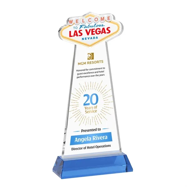 The Las Vegas Award is crafted from premium starfire crystal, featuring... from ASI 84592 St Regis Group / St Regis