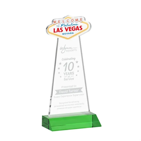 The Las Vegas Award is crafted from premium starfire crystal, featuring... from ASI 84592 St Regis Group / St Regis