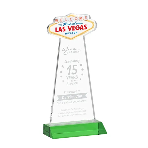 The Las Vegas Award is crafted from premium starfire crystal, featuring... from ASI 84592 St Regis Group / St Regis