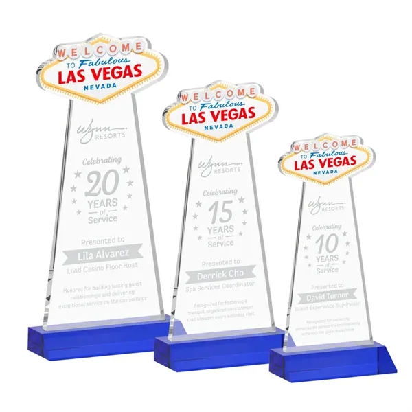 The Las Vegas Award is crafted from premium starfire crystal, featuring... from ASI 84592 St Regis Group / St Regis