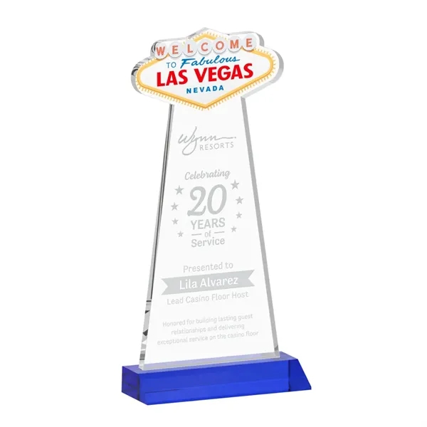 The Las Vegas Award is crafted from premium starfire crystal, featuring... from ASI 84592 St Regis Group / St Regis