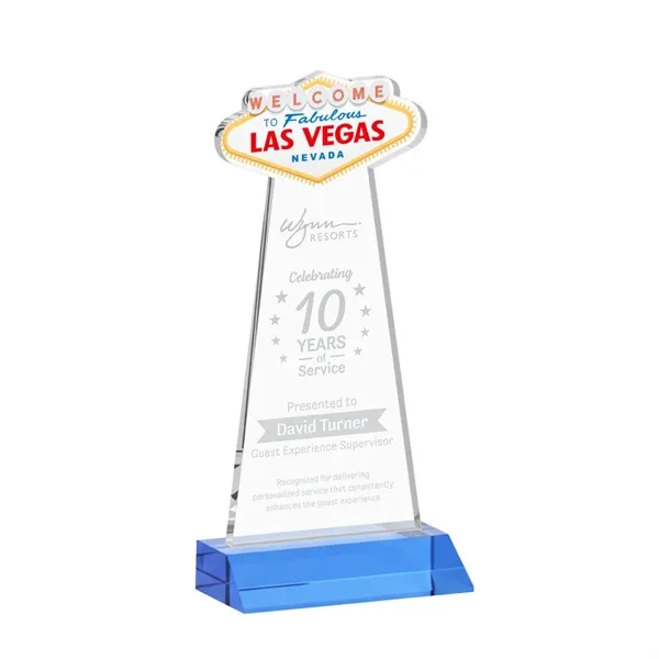 The Las Vegas Award is crafted from premium starfire crystal, featuring... from ASI 84592 St Regis Group / St Regis