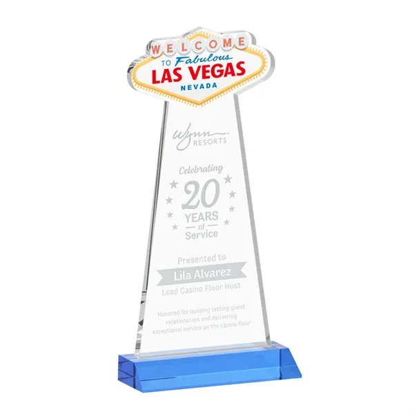 The Las Vegas Award is crafted from premium starfire crystal, featuring... from ASI 84592 St Regis Group / St Regis