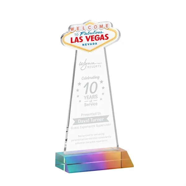 The Las Vegas Award is crafted from premium starfire crystal, featuring... from ASI 84592 St Regis Group / St Regis