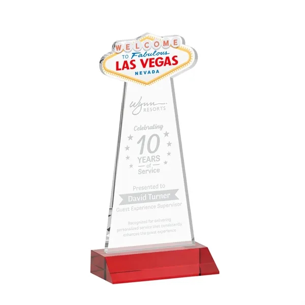 The Las Vegas Award is crafted from premium starfire crystal, featuring... from ASI 84592 St Regis Group / St Regis