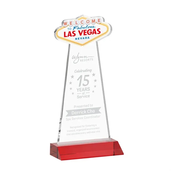 The Las Vegas Award is crafted from premium starfire crystal, featuring... from ASI 84592 St Regis Group / St Regis