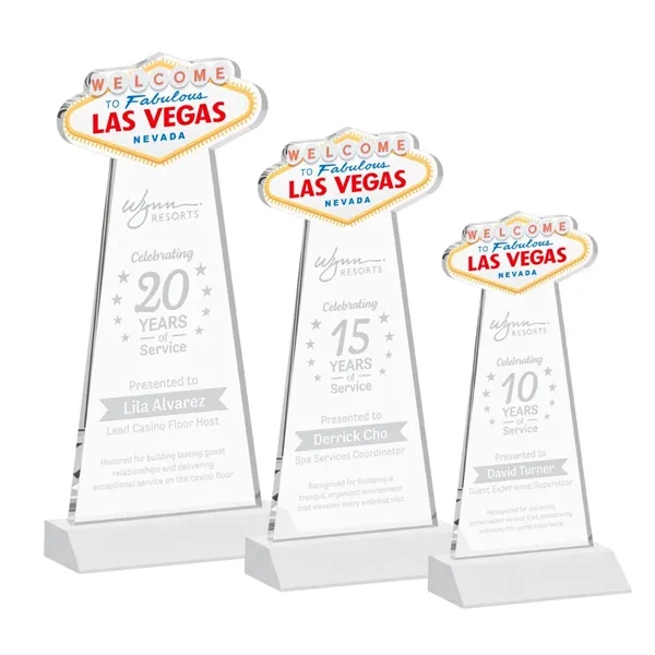 The Las Vegas Award is crafted from premium starfire crystal, featuring... from ASI 84592 St Regis Group / St Regis