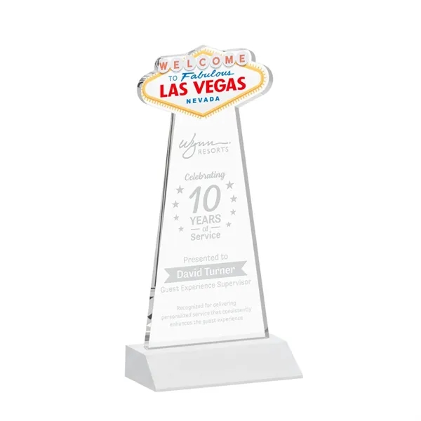 The Las Vegas Award is crafted from premium starfire crystal, featuring... from ASI 84592 St Regis Group / St Regis