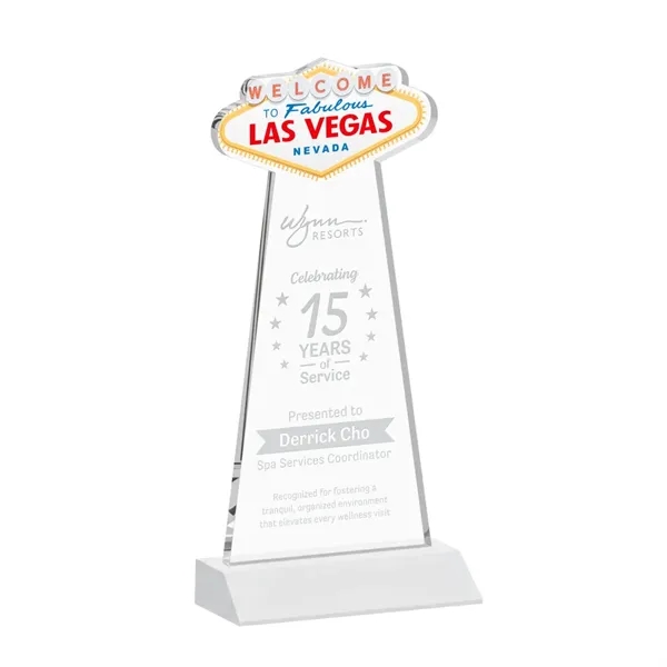 The Las Vegas Award is crafted from premium starfire crystal, featuring... from ASI 84592 St Regis Group / St Regis