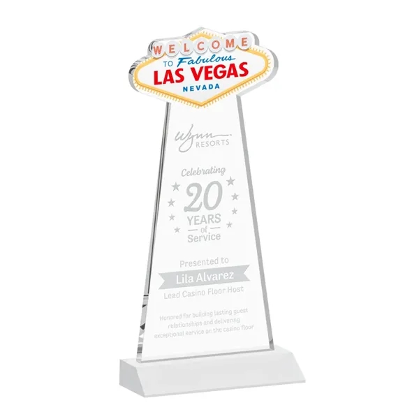 The Las Vegas Award is crafted from premium starfire crystal, featuring... from ASI 84592 St Regis Group / St Regis