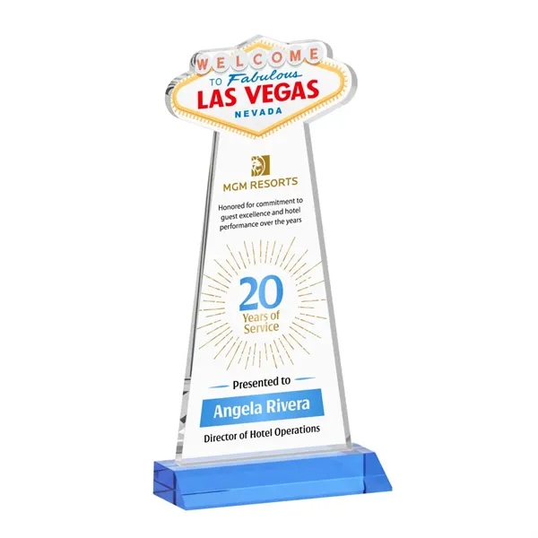 The Las Vegas Award is crafted from premium starfire crystal, featuring... from ASI 84592 St Regis Group / St Regis