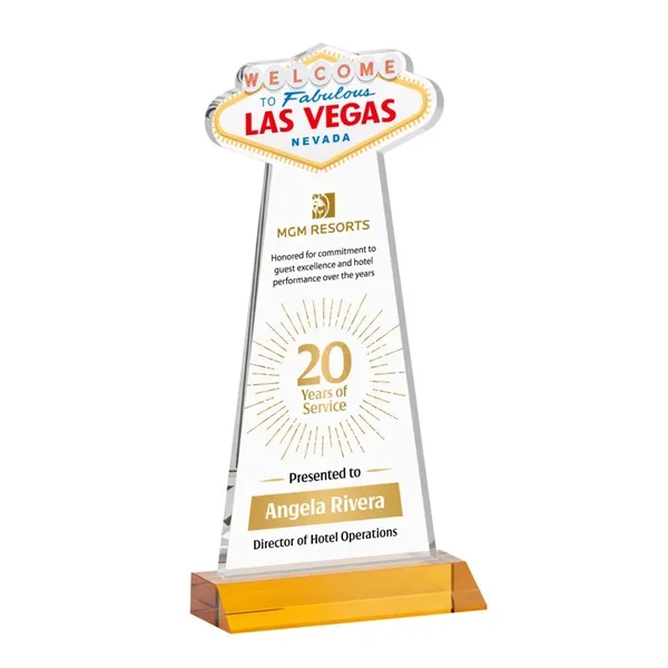The Las Vegas Award is crafted from premium starfire crystal, featuring... from ASI 84592 St Regis Group / St Regis